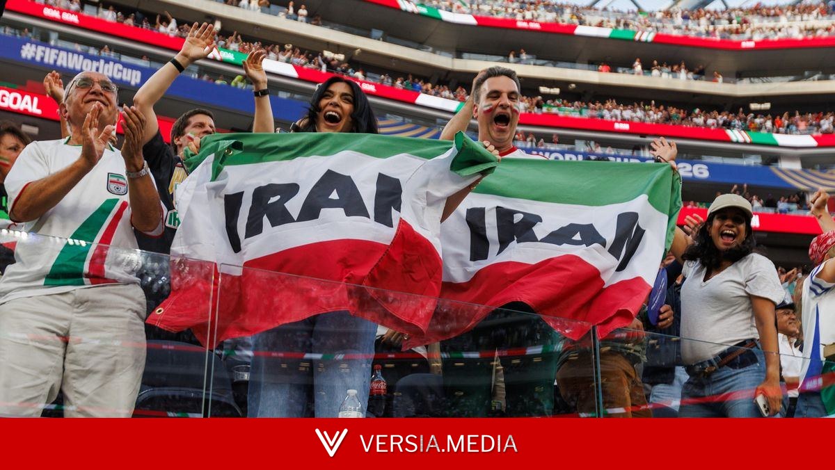 Iranians fans at war on way to World Cup match with cries of 'get that flag off your a**'