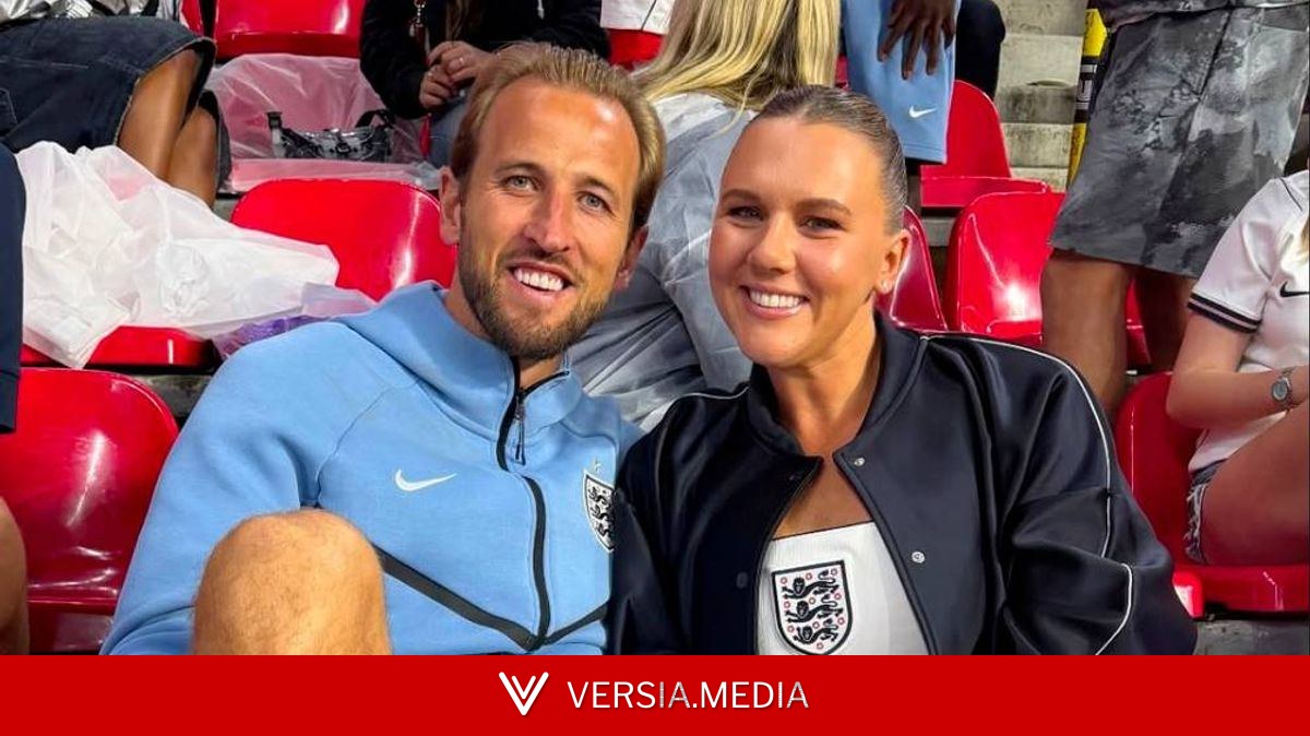 Harry Kane's wife leads England WAGs' World Cup celebrations as fans throw drinks