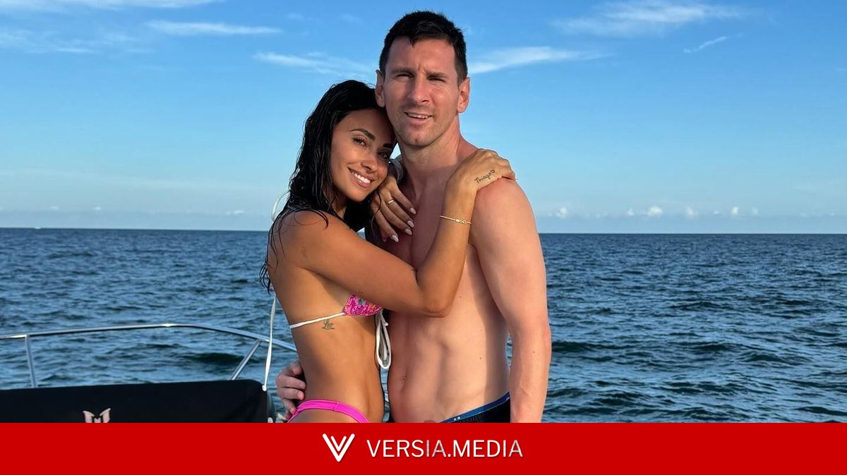 Lionel Messi's WAG flaunts figure in leopard print bikini ahead of World Cup opener