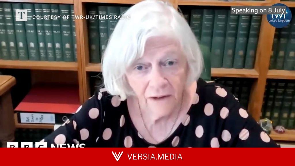 Widdecombe seen in interview believed to be 20 minutes before attack
