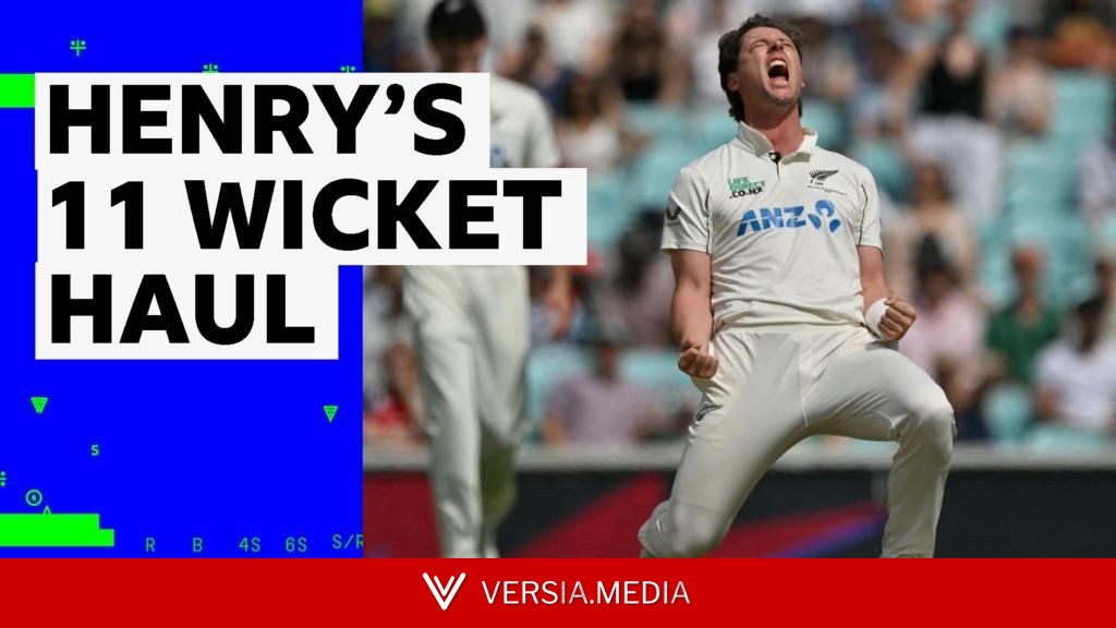 'He has been brilliant' - Watch all 11 of Henry's wickets against England