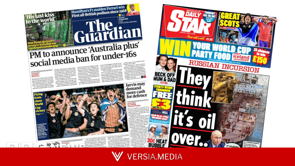 The Papers: 'Australia plus' social media ban and 'Russian incursion' β Sport | Versia.media