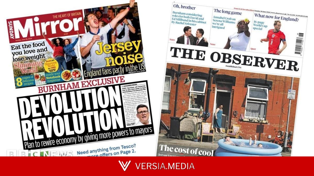 The Papers: 'Devolution revolution' and 'the cost of cool'