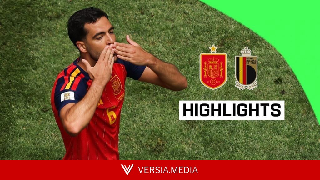 Spain into semi-finals at expense of Belgium after Merino's late winner