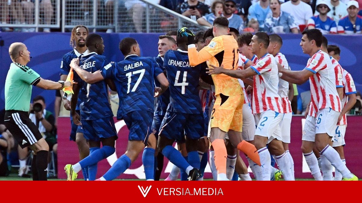 World Cup round-up: Kylian Mbappe sparks brawl, Paraguay 'disgrace' and racism storm