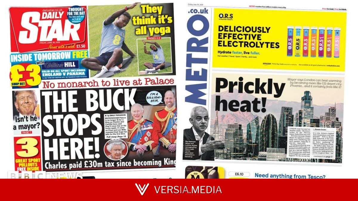 The Papers: 'The buck stops here!' and 'Prickly heat!'