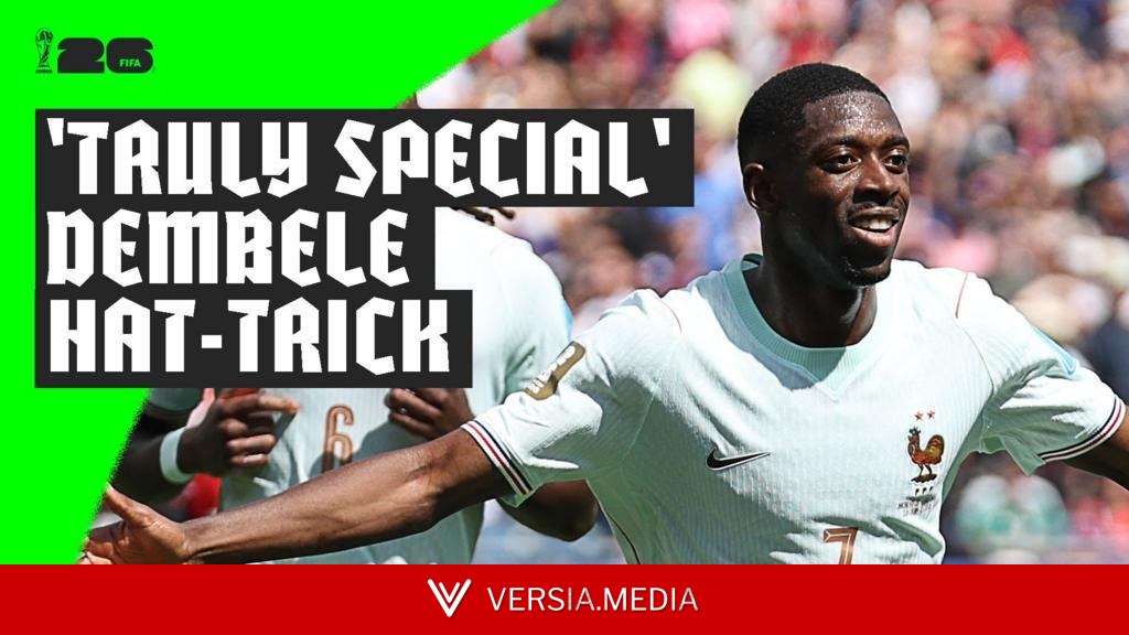 Dembele's 'magic' first-half hat-trick