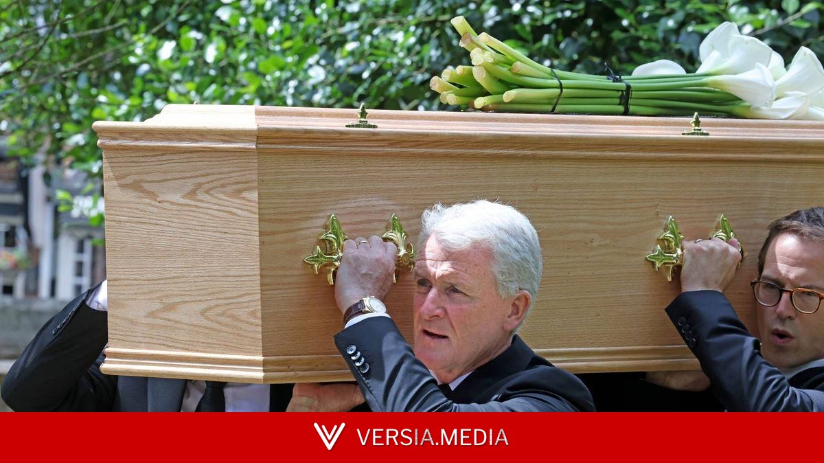 Mark Hughes carries son's coffin at funeral as football legends pay tribute