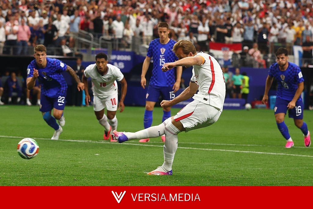Why was Harry Kane's penalty taken again?