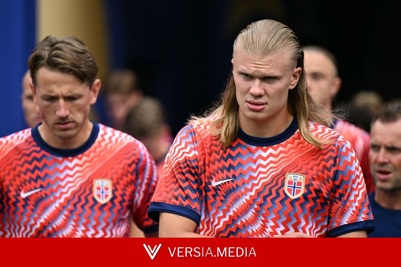 Why is Erling Haaland on the bench and not starting vs France tonight?