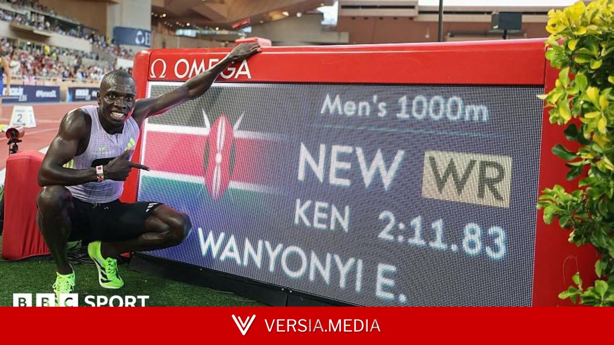 Wanyonyi breaks 1,000m world record on debut in Monaco