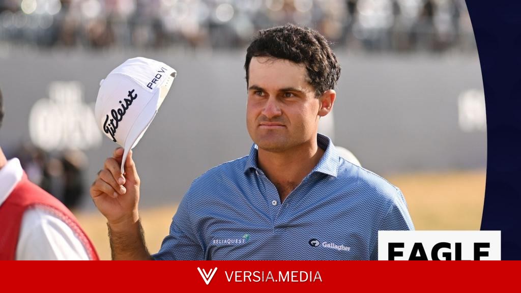Suber hits 'miracle shot' for eagle to move top of Open leaderboard
