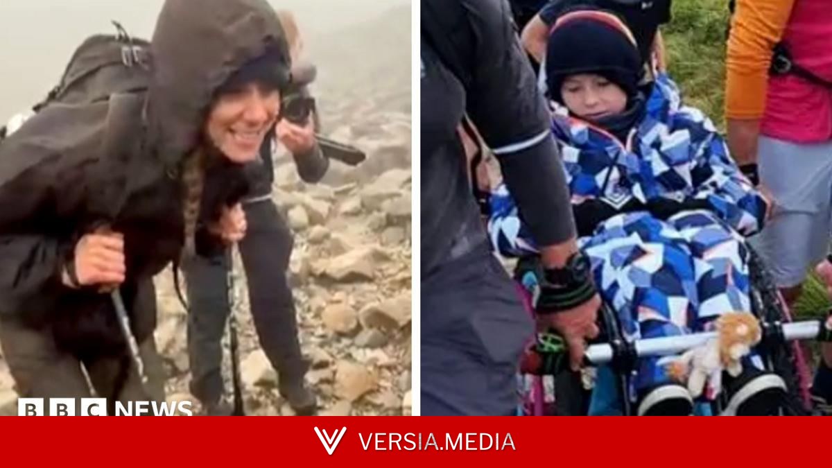 Boy says it was incredible bumping into princess doing Three Peaks Challenge