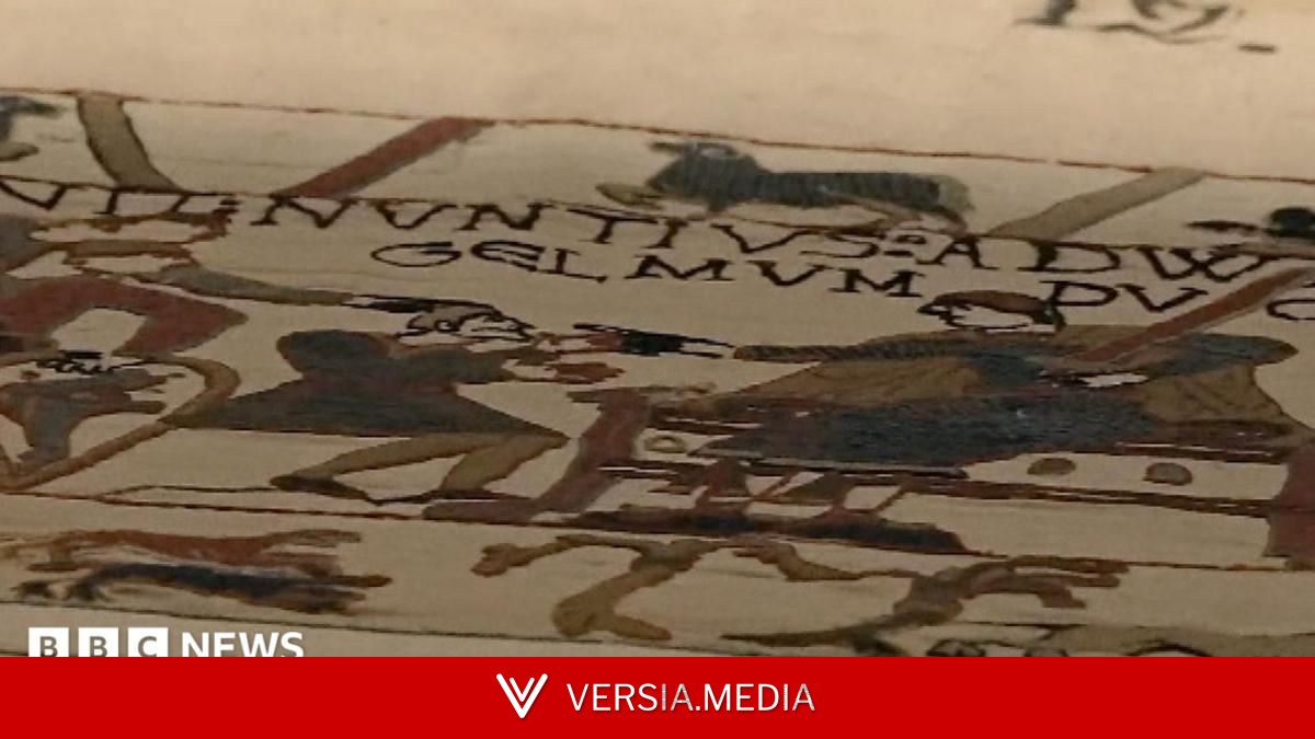 Bayeux Tapestry in 'wonderful state' after journey to London, French minister says