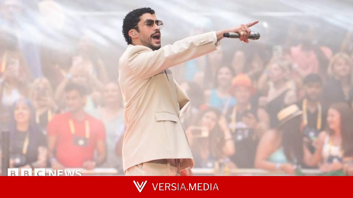 Bad Bunny: Latin star lights up London with history-making stadium show