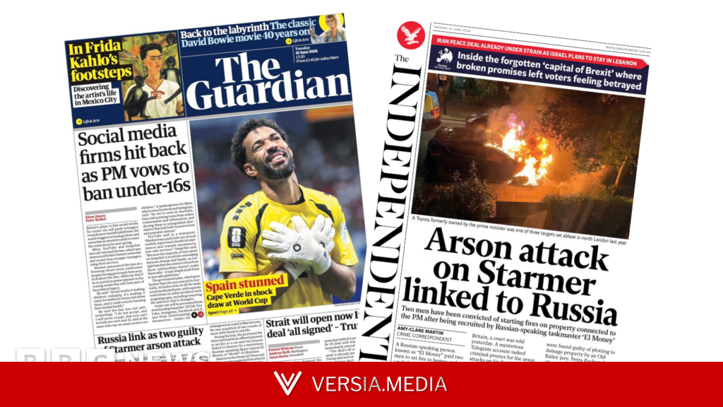 'Social media firms hit back' and 'Arson attack on Starmer linked to Russia' — Sport | Versia.media