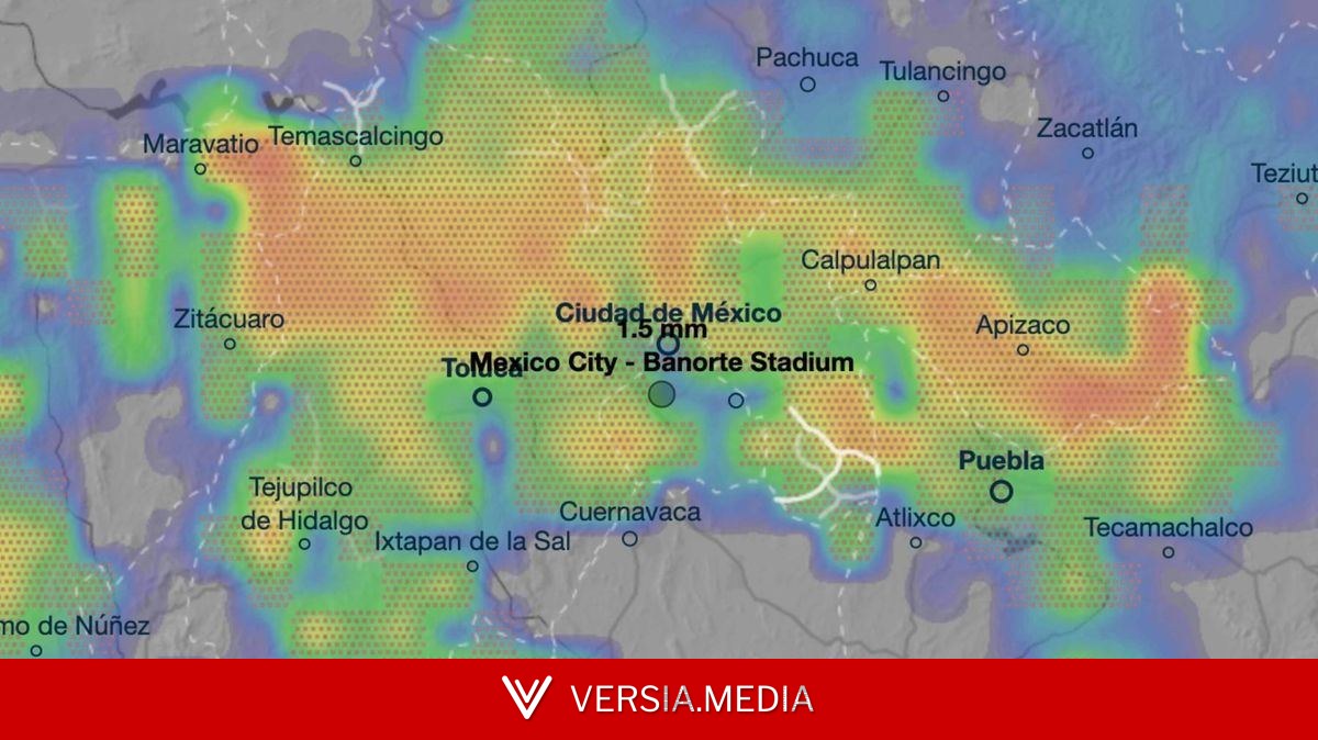 England vs Mexico thunderstorm weather maps as kick-off time 'brought forward'