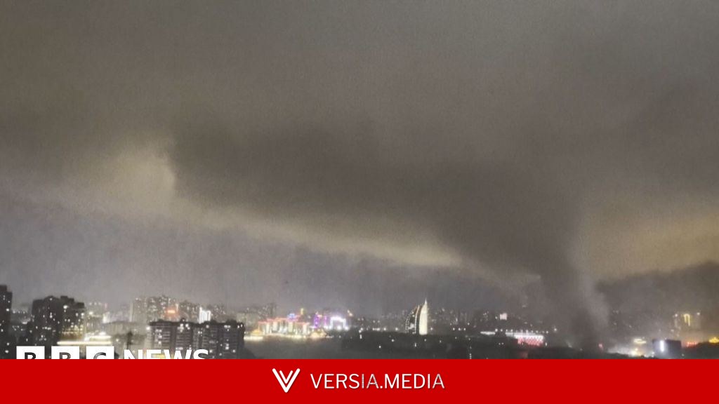 Watch: Moment rare tornado lashes central Chinese cities