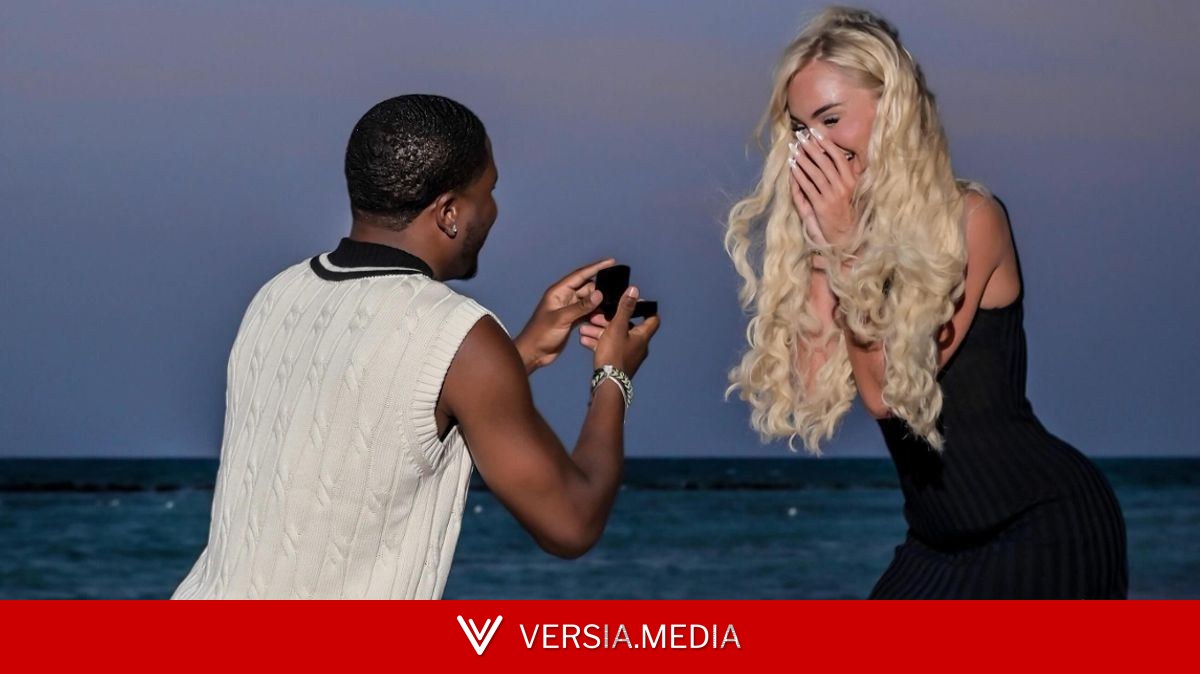 'World's sexiest footballer' Alisha Lehmann gets engaged to Love Island star with huge diamond ring