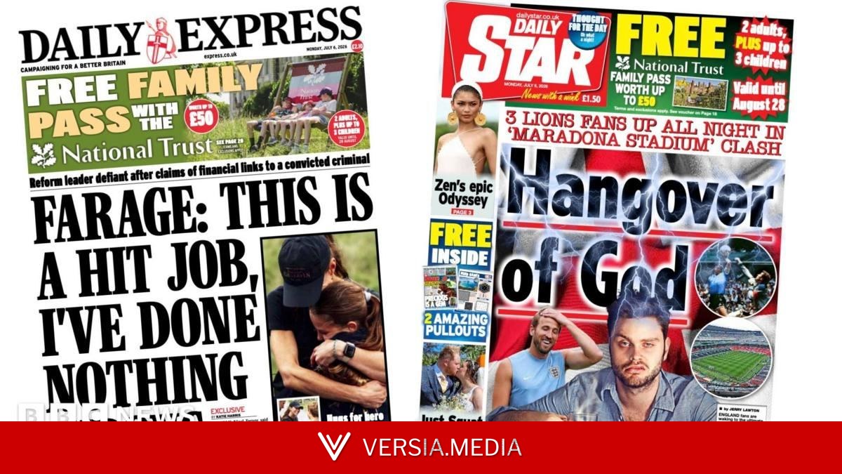 The Papers: 'Farage: I've done nothing wrong' and 'hangover of God'