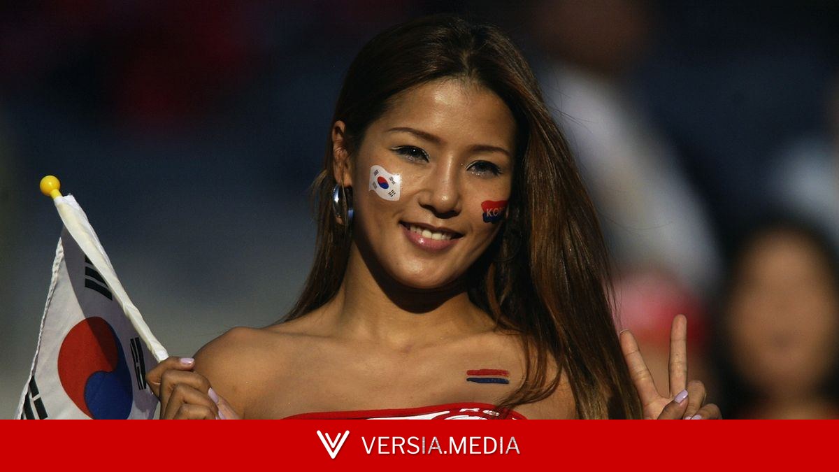 Meet South Korea's glam fan who landed K-pop deal after being spotted at World Cup