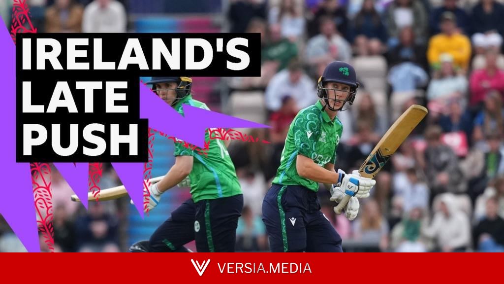Ireland hit four boundaries in final over to set England 119 to win
