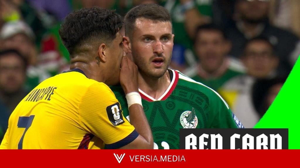 Hincapie second player to be sent off for covering mouth