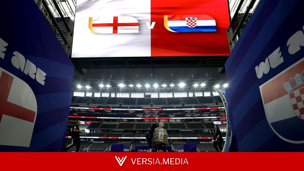 Who is the referee for England vs Croatia?