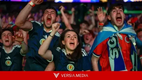 Jubilation as Scotland fans celebrate win — Sport | Versia.media