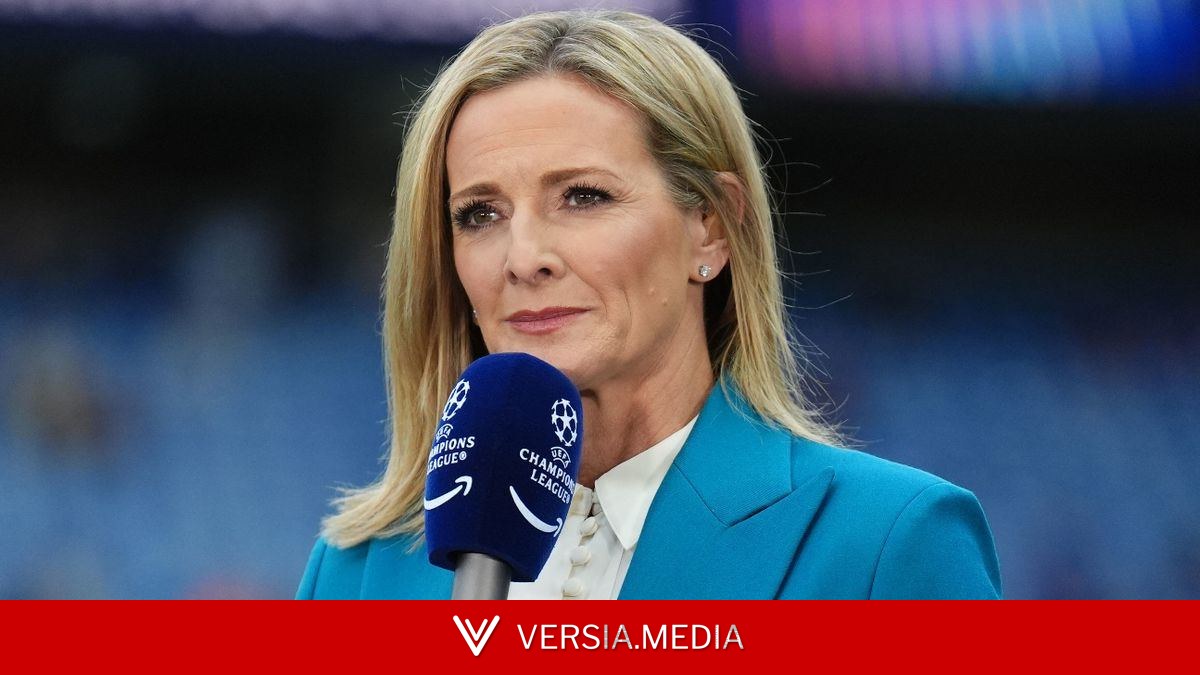 BBC World Cup host Gabby Logan can’t buy clothes without an imaginary microphone in her hand