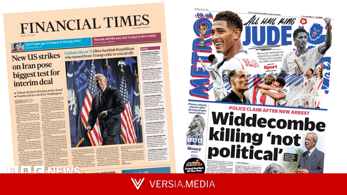 The Papers: Burnham's 'bumper Budget' and Widdecombe murder 'not political'