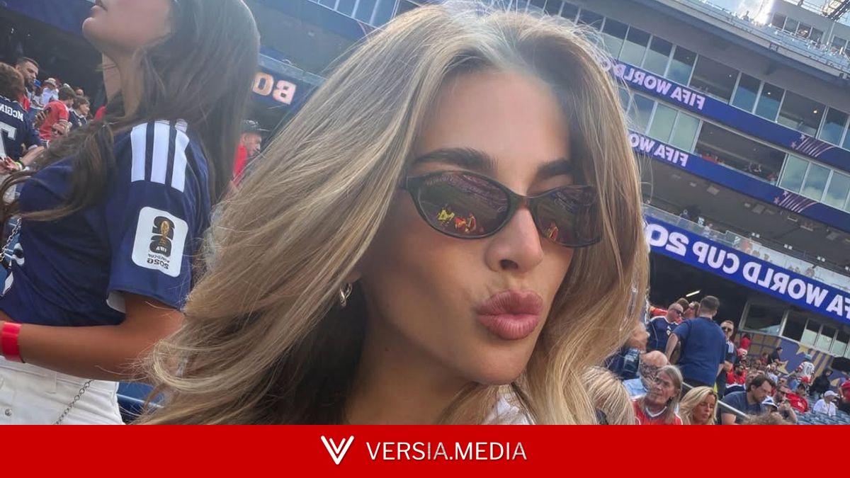 Ex-Man Utd star's WAG dubbed 'most beautiful girl of the World Cup' in stunning snaps