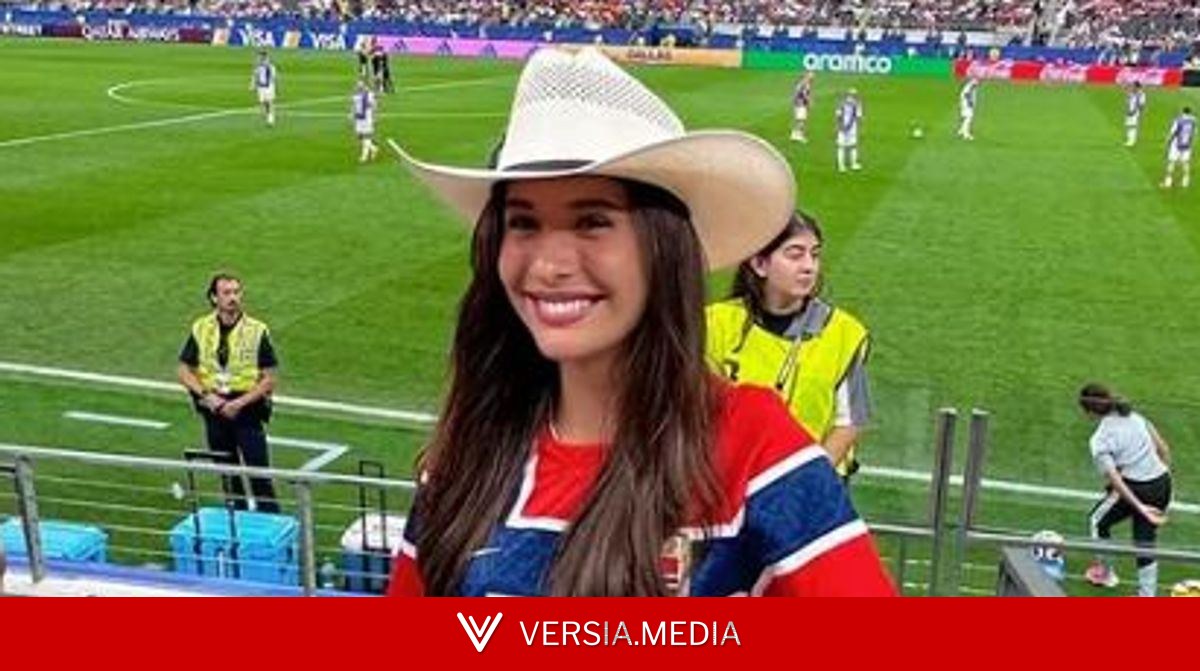 Erling Haaland's girlfriend wows fans at World Cup in denim shorts and cowboy boots